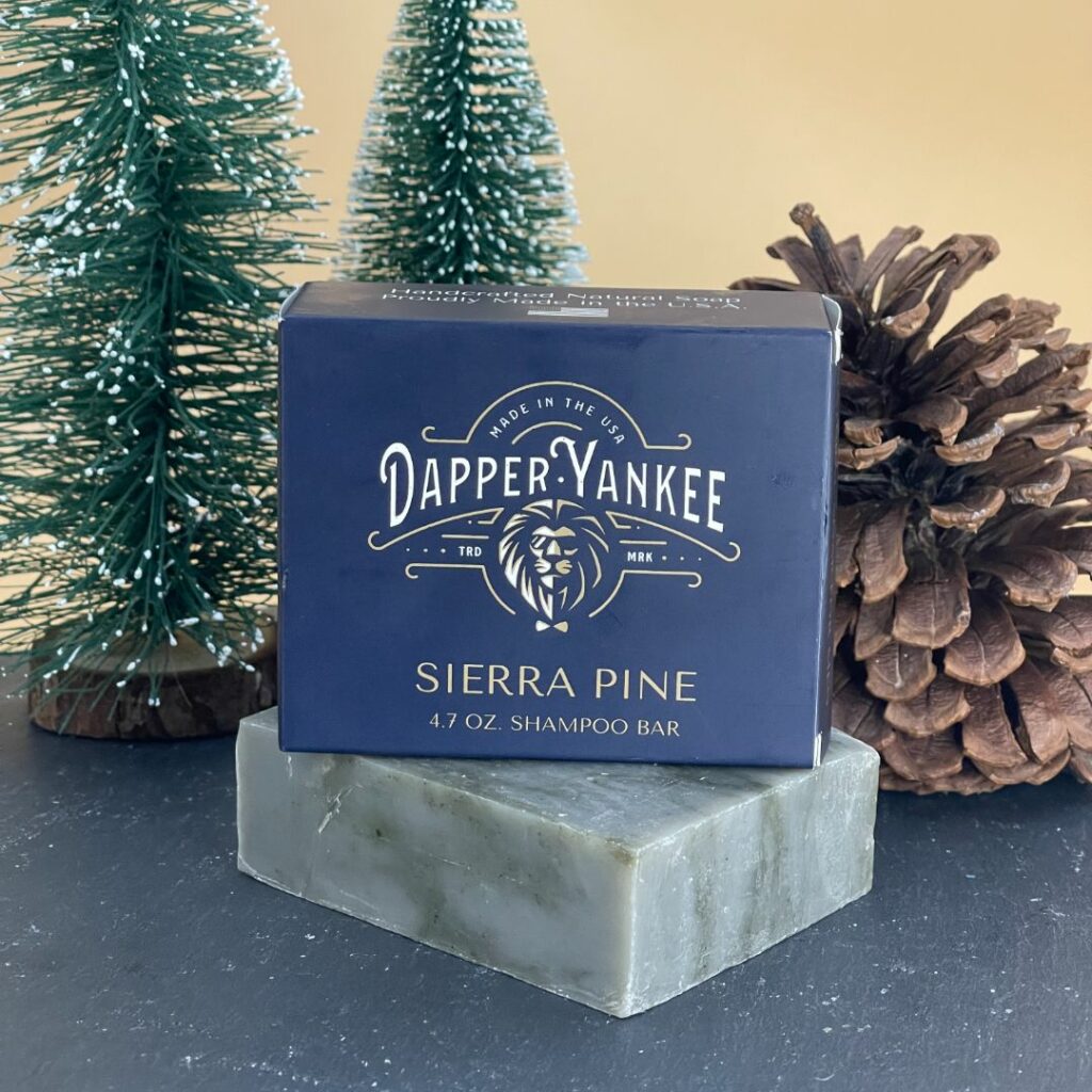 dapper yankee sierra pine shampoo bar
