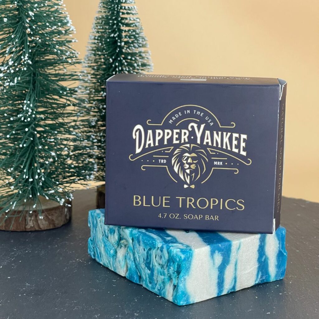 dapper yankee blue tropics soap
